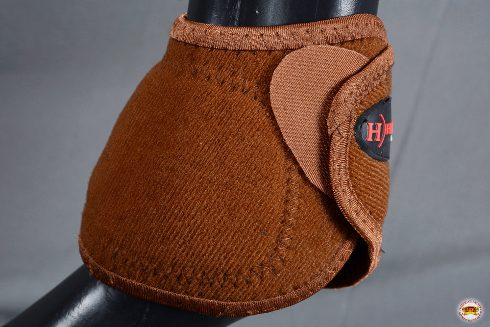 HILASON Bell Boots for Horses No Turn Protection Comfort &amp; Durability Quick Wrap Hook and Loop Jumping Boots Sold in Pairs