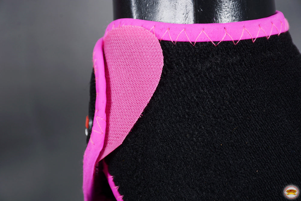 HILASON Bell Boots for Horses No Turn Protection Comfort &amp; Durability Quick Wrap Hook and Loop Jumping Boots Sold in Pairs