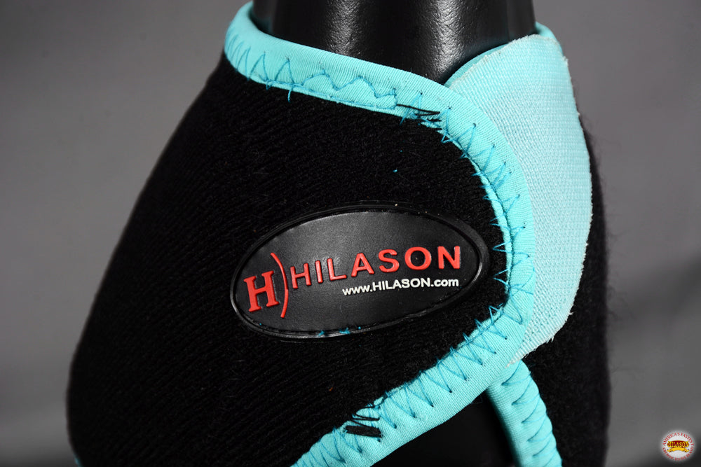 HILASON Bell Boots for Horses No Turn Protection Comfort &amp; Durability Quick Wrap Hook and Loop Jumping Boots Sold in Pairs