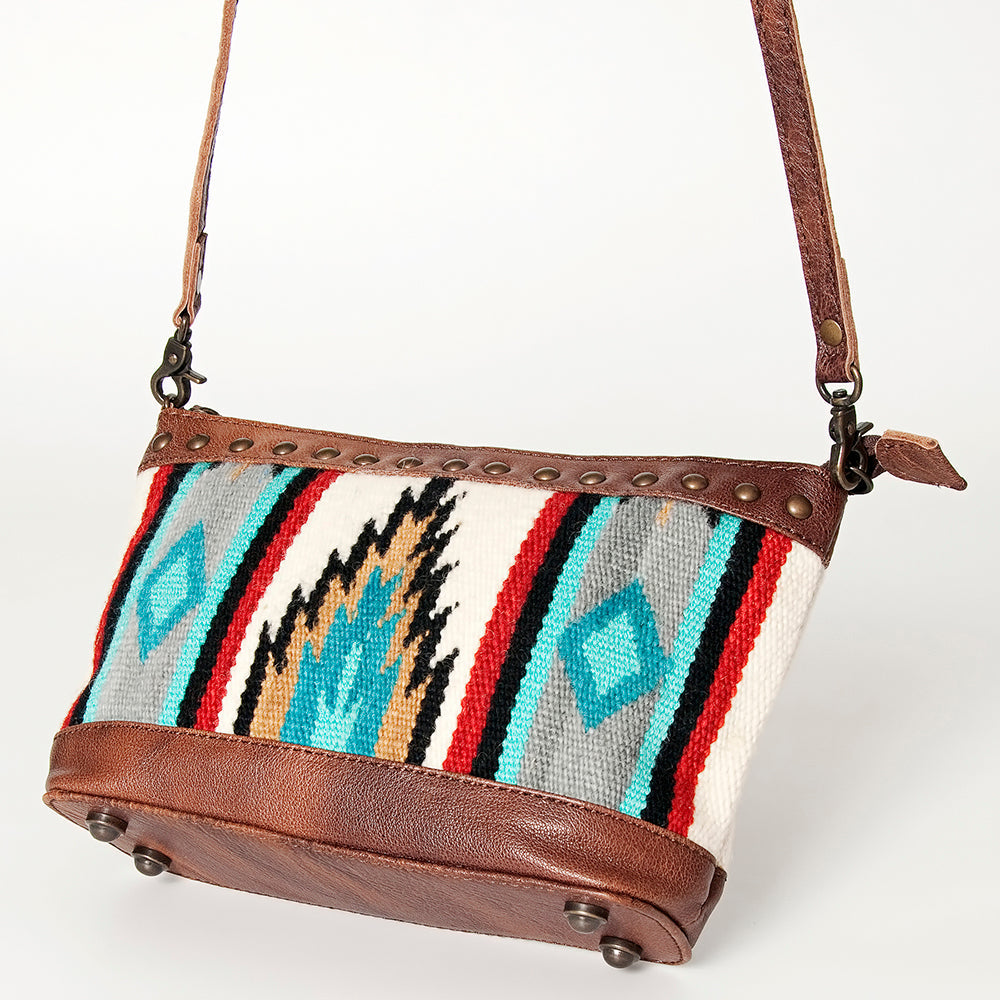 American Darling Saddle Blanket Genuine Leather Women Bag Western Handbag Purse