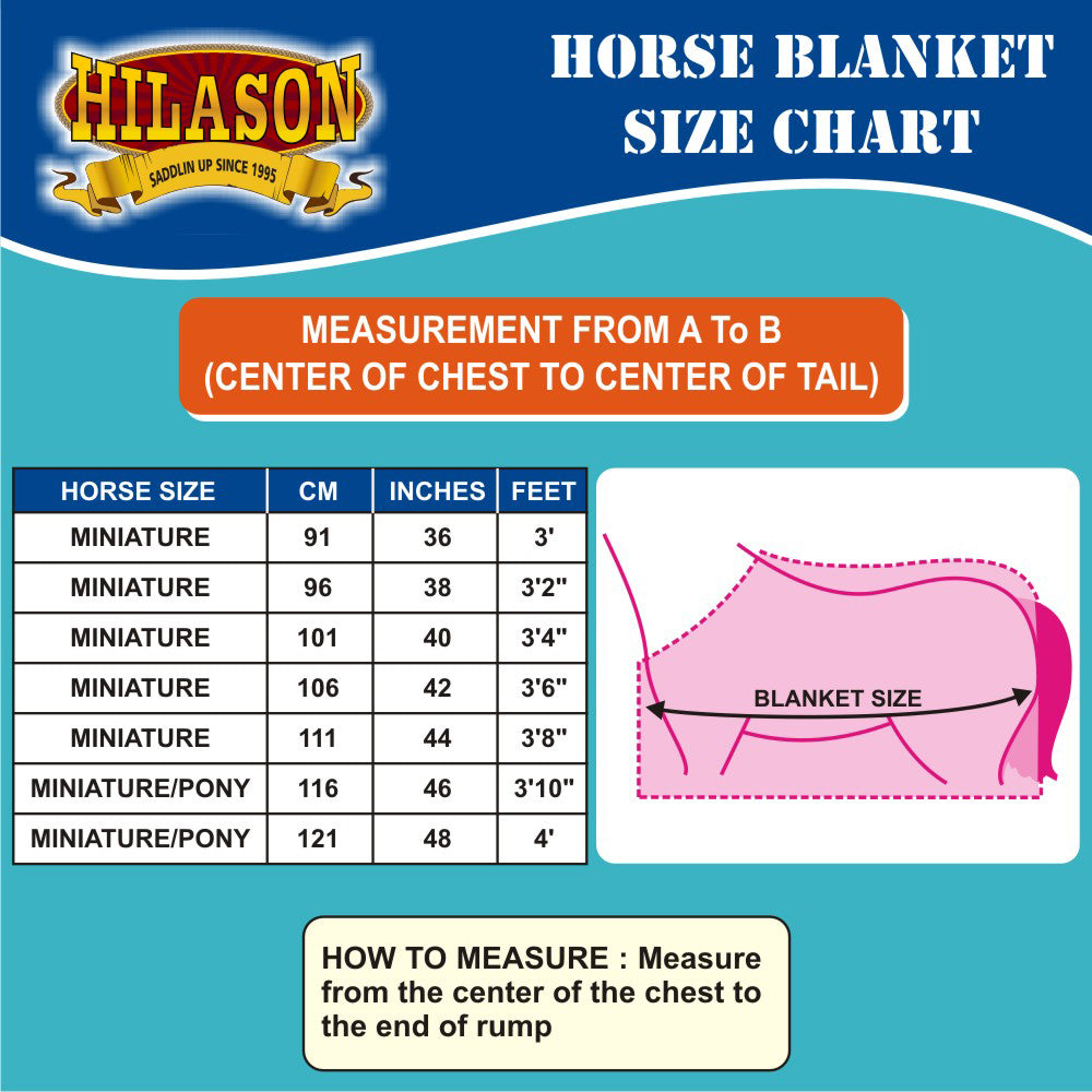 Hilason 600D Winter Waterproof Miniature Horse Turnout Blanket US Flag