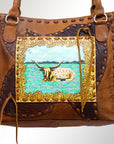 American Darling Tote Genuine Leather Women Bag Western Handbag Purse