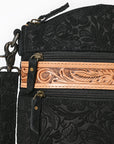 American Darling ADBG840 Crossbody Hand Tooled Embossed Genuine Leather Genuine Leather Women Bag Western Handbag Purse