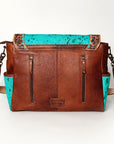 ADBG842C American Darling Hand Tooled Hair On Genuine Leather Women Bag Western Handbag Purse