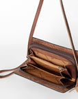 ADBG844A American Darling Hand Tooled Saddle Blanket Genuine Leather Women Bag Western Handbag Purse