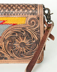 ADBG844B American Darling Hand Tooled Saddle Blanket Genuine Leather Women Bag Western Handbag Purse