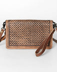 ADBG844C American Darling Hand Tooled Saddle Blanket Genuine Leather Women Bag Western Handbag Purse
