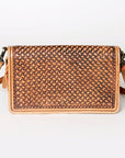 American Darling Cross Body Hand Tooled Saddle Blanket Genuine Leather Western Women Bag Handbag Purse | Crossbody for Cute