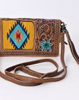ADBG844I American Darling Hand Tooled Saddle Blanket Genuine Leather Women Bag Western Handbag Purse