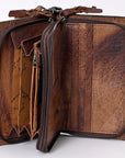 ADBG844I American Darling Hand Tooled Saddle Blanket Genuine Leather Women Bag Western Handbag Purse