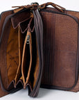 ADBG844J American Darling Hand Tooled Saddle Blanket Genuine Leather Women Bag Western Handbag Purse