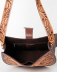 American Darling ADBG848 Hobo Hand Tooled Genuine Leather Women Bag Western Handbag Purse