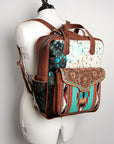 ADBG849D American Darling Saddle Blanket Hair On Genuine Leather Women Bag Western Handbag Purse