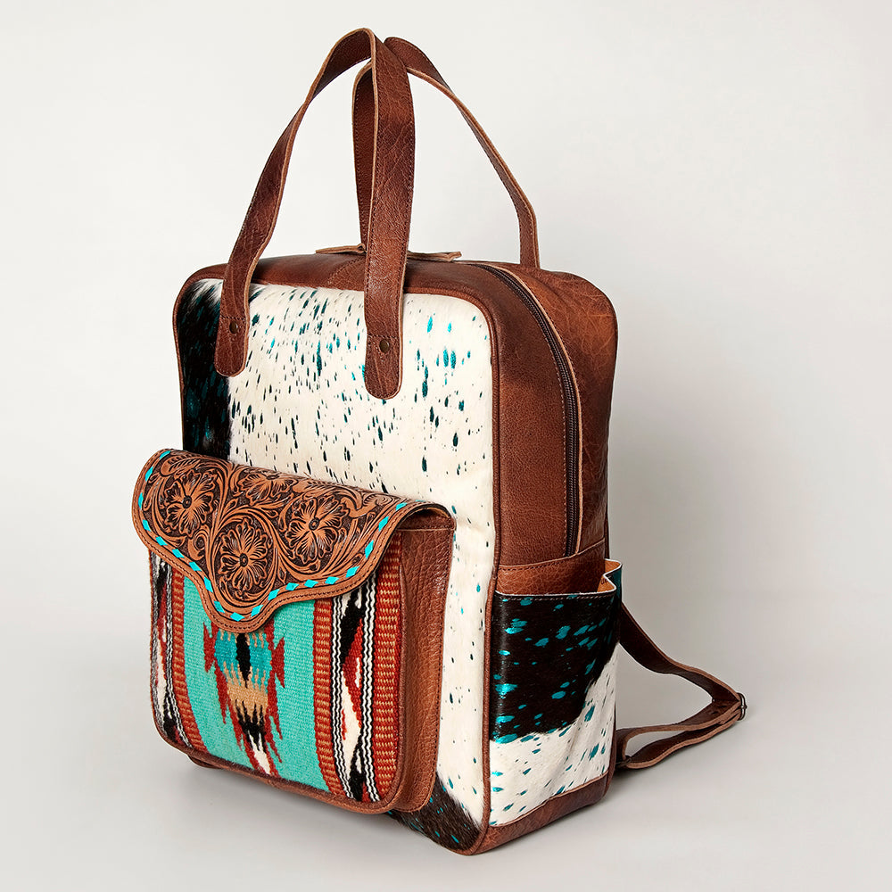 ADBG849D American Darling Saddle Blanket Hair On Genuine Leather Women Bag Western Handbag Purse