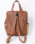 ADBG849E American Darling Hand Tooled Saddle Blanket Hair On Genuine Leather Women Bag Western Handbag Purse