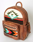 American Darling Backpack Saddle Blanket Genuine Leather Western Women Bag Handbag Purse | for Laptop School