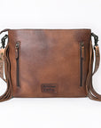 American Darling Cross Body Hand Tooled Hair on-Genuine Leather Western Women Bag Handbag Purse | Crossbody for Cute
