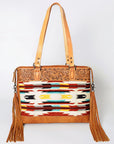 ADBG855A American Darling Hand Tooled Saddle Blanket Genuine Leather Women Bag Western Handbag Purse