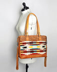 ADBG855A American Darling Hand Tooled Saddle Blanket Genuine Leather Women Bag Western Handbag Purse