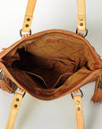 ADBG855A American Darling Hand Tooled Saddle Blanket Genuine Leather Women Bag Western Handbag Purse