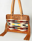 ADBG855A American Darling Hand Tooled Saddle Blanket Genuine Leather Women Bag Western Handbag Purse