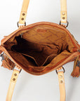 ADBG855B American Darling Hand Tooled Saddle Blanket Genuine Leather Women Bag Western Handbag Purse