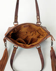 ADBG855C American Darling Hand Tooled Saddle Blanket Genuine Leather Women Bag Western Handbag Purse