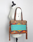 ADBG855E American Darling Hand Tooled Saddle Blanket Genuine Leather Women Bag Western Handbag Purse