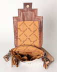 American Darling Cross Body Hand Tooled Saddle Blanket Hair On Genuine Leather Western Women Bag Handbag Purse Crossbody Cute