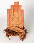 American Darling Cross Body Hand Tooled Saddle Blanket Hair On Genuine Leather Western Women Bag Handbag Purse Crossbody Cute