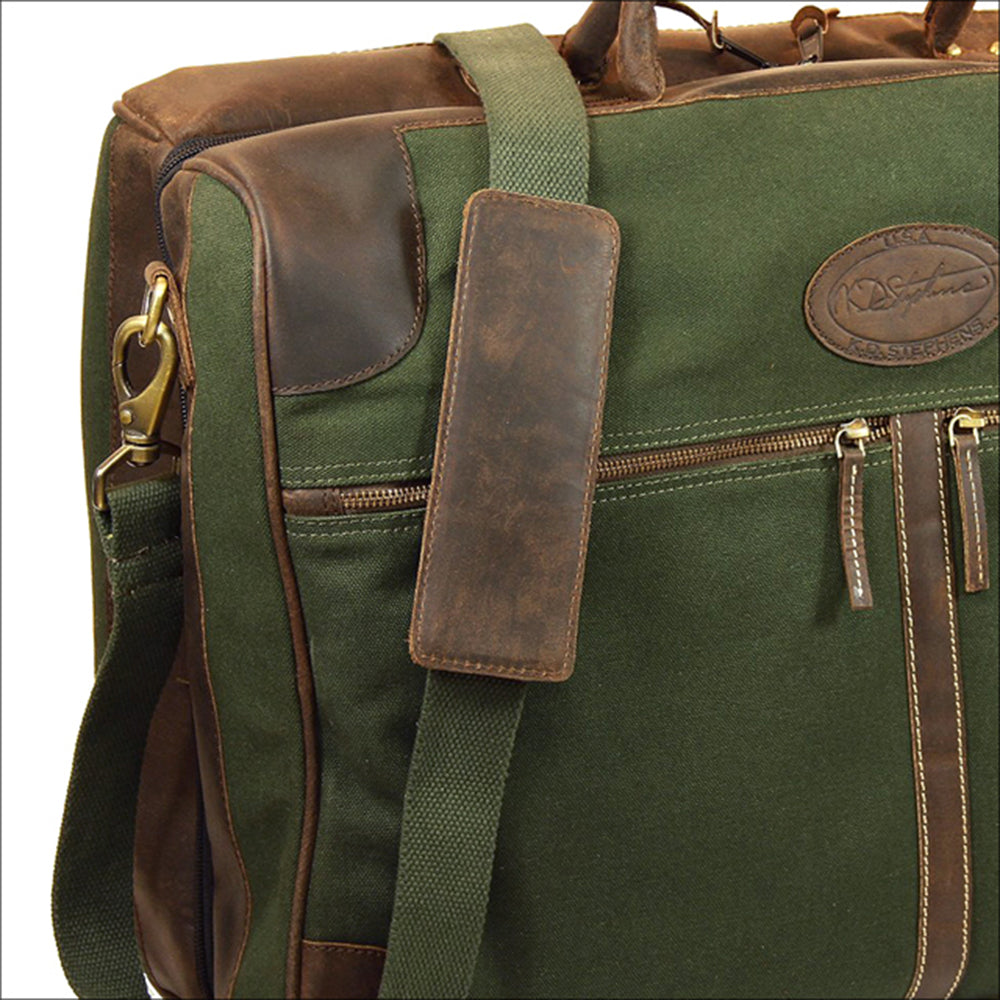18“W x 12“H x 9“D Leather Duffle Bag 18 Inches
