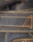 28”W x 14.5”H 12”D Leather Duffle Bag Large 28 Inches