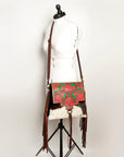 American Darling Cross Body Ii Hand Tooled Hair On Genuine Leather Women Bag Western Handbag Purse