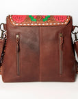 American Darling Cross Body Ii Hand Tooled Hair On Genuine Leather Women Bag Western Handbag Purse