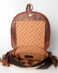 American Darling ADBGZ625 Messenger Hand Tooled Hair-On Genuine Leather Women Bag Western Handbag Purse