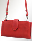 American Darling Wristlet Genuine Leather Women Bag Western Handbag Purse
