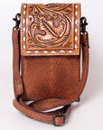 American Darling CELL PHONE HOLDER Hand Tooled Hair-on Genuine Leather women bag western handbag purse
