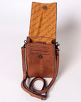 American Darling CELL PHONE HOLDER Hand Tooled Hair-on Genuine Leather women bag western handbag purse