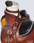 Western Horse Wade Saddle American Leather Ranch Roping Dark Brown Hilason