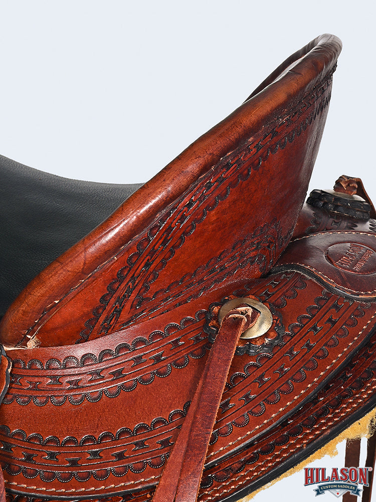 Western Horse Wade Saddle American Leather Ranch Roping Dark Brown Hilason
