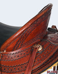 Western Horse Wade Saddle American Leather Ranch Roping Dark Brown Hilason