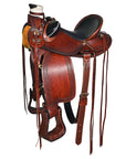 Western Horse Wade Saddle American Leather Ranch Roping Dark Brown Hilason