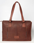 American Darling Hand Tooled Hair On Genuine Leather Women Bag Western Handbag Purse
