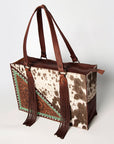 American Darling Hand Tooled Hair On Genuine Leather Women Bag Western Handbag Purse