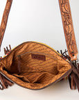 American Darling Signature Crossbody Hand Tooled Saddle Blanket Genuine Leather women bag western handbag purse