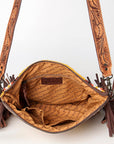 American Darling Signature Crossbody Hand Tooled Saddle Blanket Genuine Leather women bag western handbag purse