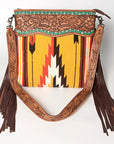 American Darling Signature Crossbody Hand Tooled Saddle Blanket Genuine Leather women bag western handbag purse