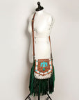American Darling Messenger Hand Tooled Genuine Leather women bag western handbag purse