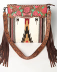 American Darling Signature Crossbody Hand Tooled Saddle Blanket Genuine Leather Women Bag Western Handbag Purse
