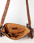 American Darling Signature Crossbody Hand Tooled Saddle Blanket Genuine Leather Women Bag Western Handbag Purse